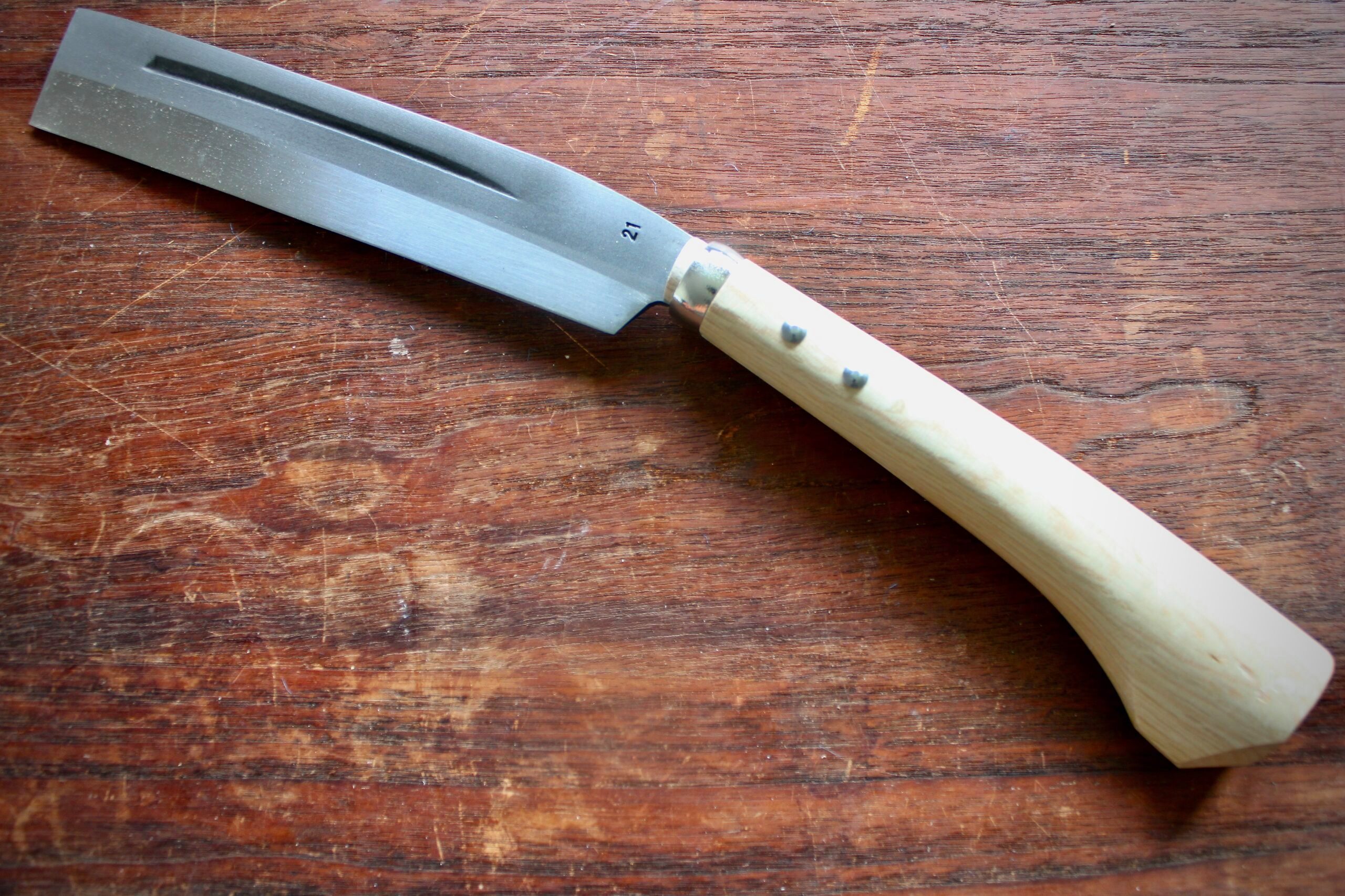 210 mm Hatchet ( Nata) single bevel edge right hand ...