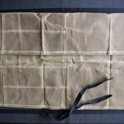 knife storage bag. canvas material with 7 slots