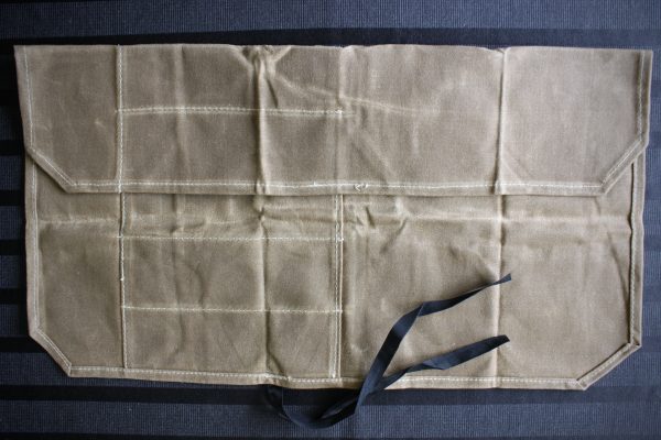 knife storage bag. canvas material with 7 slots